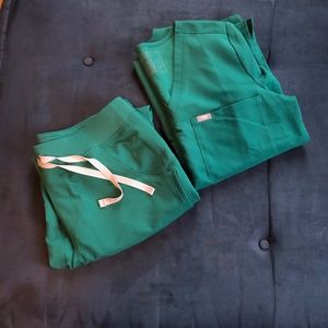 Figs Hunter Green M Catarina/ M Kade Scrub Set